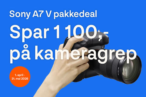 Sony A7 V + vertikalgrep = rabatt